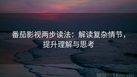 番茄影视两步读法：解读复杂情节，提升理解与思考